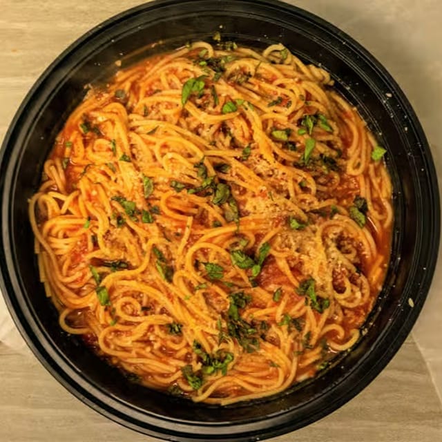 Spaghetti with Marinara Sauce.