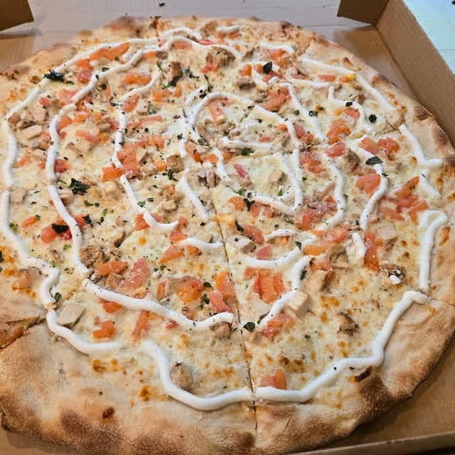 Buffalo Chicken Pizza.