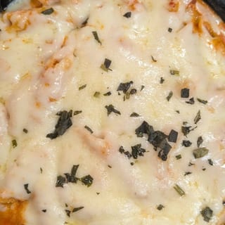 Baked penne pasta