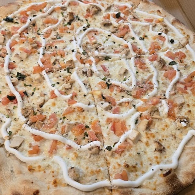 Chicken Bruschetta Pizza.