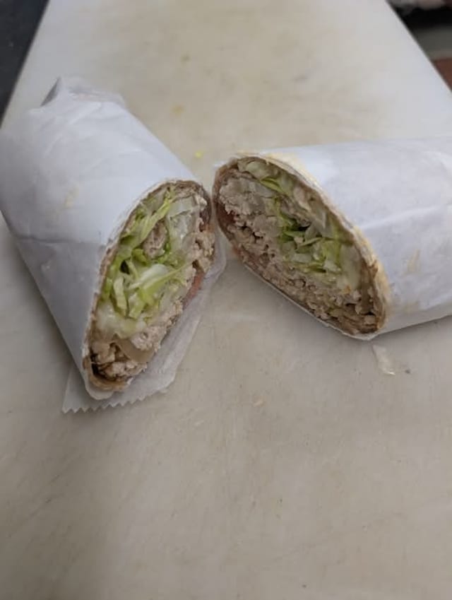 Cheese Steak Wrap.